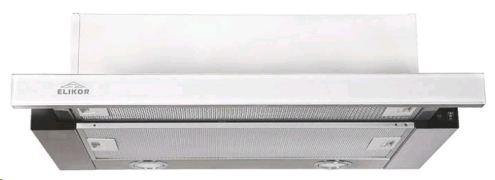 ELIKOR Интегра GLASS 45Н-400-В2Д нерж/стекло белое вытяжка