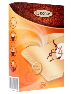 KONOS N4 фильтры д/кофеварки бумажные 100 шт аксессуары