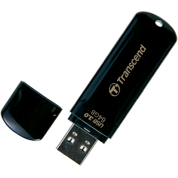 64Gb Transcend Jetflash 700 TS64GJF700 USB3.0 черный LED-индикатор активности Флеш карта