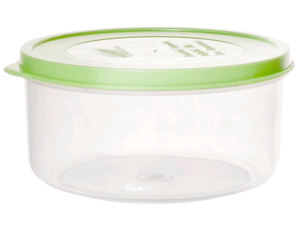 Контейнер пл 0,5л для продуктов круглый Verona светло-зелен посуда для СВЧ