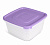 Контейнер пластм.  0,90л для СВЧ Унико квадратный С209 посуда для СВЧ