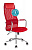 Бюрократ KB-9N красный TW-35N TW-97N сетка/ткань с подголов. крестовина металл хром Кресло
