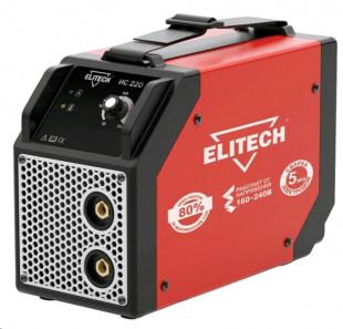 Elitech ИС 220 230 В, 7 кВт, 10-200 А, ПВ 80%, d 1,6-5 мм, 5,6 кг. сварочный аппарат