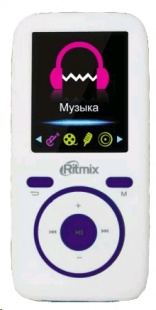 Ritmix RF-4450 4Gb White/Violet MP3 флеш плеер