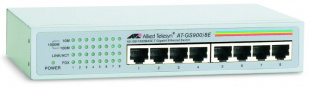 Allied Telesyn AT-GS900/8E 8 port 10/100/1000TX unmanged switch with external power supply Коммутатор