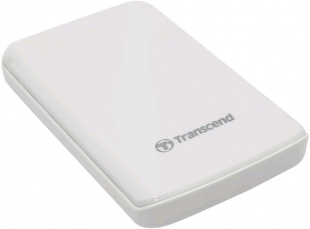 Transcend USB 3.0 1Tb TS1TSJ25D3W StoreJet 25D3 2.5" белый Жесткий диск