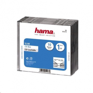 Hama на 1CD/DVD H-51275 прозрачный (упак.:10шт) Коробка