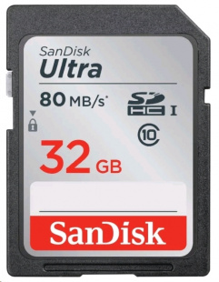 SDHC 32Gb Class10 Sandisk SDSDUNC-032G-GN6IN Ultra 80 Флеш карта