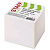 STAFF проклеенный, куб 8*8*1000л., белый 120382 Блок для записей