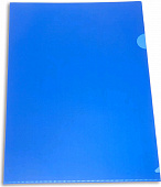 Бюрократ -PK803ANBLU A4 непрозрачный пластик 0.18мм синий Конверт