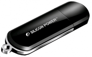 64Gb Silicon Power LuxMini 322 SP064GBUF2322V1K USB2.0 черный Флеш карта