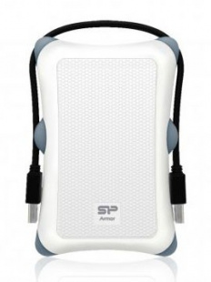 Silicon Power USB 2.0 1Tb SP010TBPHDA30S3W A30 2.5" белый Armor Жесткий диск