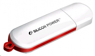 64Gb Silicon Power LuxMini 320 SP064GBUF2320V1W USB2.0 белый Флеш карта