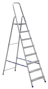 Лестница стремянка алюминиевая матовая 8 ступ. (Ам708) стремянка