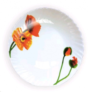 Тарелка десертная  19см стеклокерамика Маки NHP75T-16222