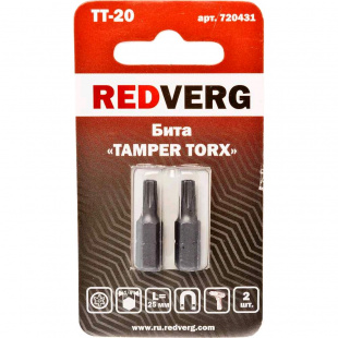 Бита Redverg Torx Tamper 20х25 (2шт.)(720431) бита