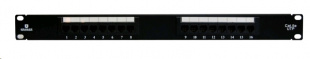 KRAULER KRA-PPUTP5e-16 патч-панель, кат. 5е, UTP, 16 портов RJ45