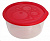 Контейнер пл. 0,50л круглый низкий многофункциональный №2 С255 посуда для СВЧ