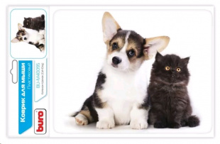 Buro BU-M40095 рисунок/котенок и щенок Коврик для мыши