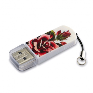 8Gb Verbatim Store n Go Mini TATTOO EDITION rose USB2.0 белый Флеш карта