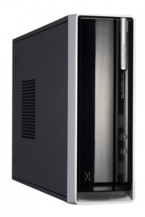 LinkWorld LC-820-02B black 65W miniITX 2*USB AUDIO card reader c.2128 Корпус