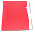 Бюрократ -PK803ANRED A4 непрозрачный пластик 0.18мм красный Конверт