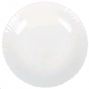 Тарелка обеденная  24см стеклокерамика белая NHP95T