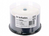 DVD-R Verbatim 4.7Gb 16x Cake Box (50шт) Printable (43744) диск