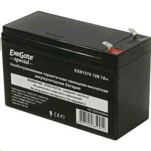 Exegate Special EXS1270, 12В 7Ач, клеммы F2 Батарея