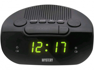 Mystery MCR-21 black&green радиочасы