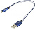Digma MICROUSB-0.15M-BL USB (m)-micro USB (m) 0.15м синий Кабель