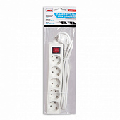 Buro BU-PS5.3/W 3м (5 розеток) белый /w light switch Сетевой фильтр