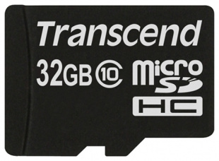 micro SDHC 32Gb Class10 Transcend TS32GUSDC10 No box&adapter Флеш карта