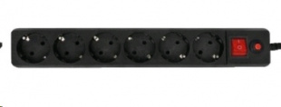 CBR CSF-2600-1.8 Black CB (6 розеток, 1,8м) Сетевой фильтр