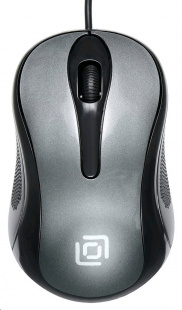 Oklick 385M черный/серый оптическая (1000dpi) USB для ноутбука (3but) Мышь