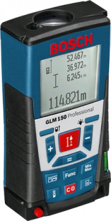 Bosch GLM 150 Prof (4x1,5B LR03 (AAA),635нм,0,05-150м,точн-1мм/1м,коробка) лазерный уровень
