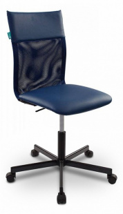 Бюрократ CH-1399/BLUE спинка сетка синий сиденье синий искусственная кожа крестовина металл Кресло