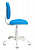 Бюрократ CH-W204NX голубой TW-55 крестовина пластик пластик белый CH-W204NX/BLUE Кресло