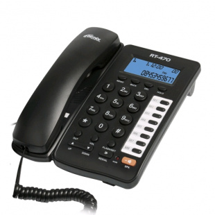 Ritmix RT-470 black Телефон проводной