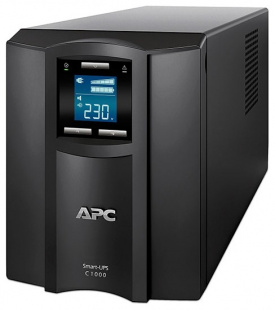 APC Smart-UPS SMC1000I 1000VA черный 600 Watts, Входной 230V /Выход 230V, Interface Port USBSmart-UP Источник бесперебойного питания