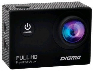 Digma FreeDrive Action Full HD черный 1.2Mpix 1080x1920 1080p 140гр. Видеорегистратор