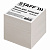 STAFF непроклеенный, куб 9х9х9 см, белизна 70-80%, 126575 Блок для записей