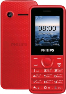 Philips E103 Xenium красный Телефон мобильный