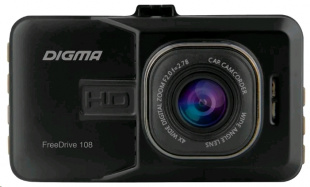 Digma FreeDrive 108 черный 1080x1920 1080p 140гр. NTK96223 Видеорегистратор