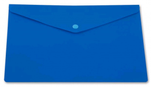 Бюрократ -PK804A5BLU A5 пластик 0.18мм синий Конверт