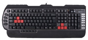 A4Tech G800 black 3X Fast Gaming waterproof PS/2 Клавиатура Клавиатура