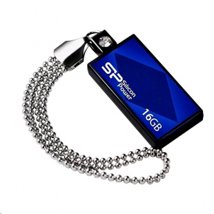 16Gb Silicon Power Touch 810 SP016GBUF2810V1B USB2.0 синий Флеш карта