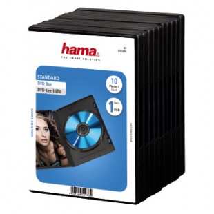 Hama H-51276 Jewel Case для DVD 10 шт. пластик черный Коробка