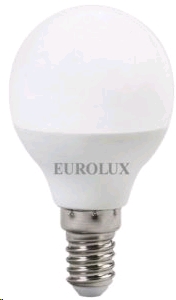 Лампочки Лампа светодиодная LL-E-G45-7W-230-4K-E14 (шар, 7Вт, нейтр., Е14) Eurolux 76/2/6 — фото, цена, купить