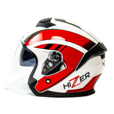 Мотошлемы HIZER J222 #1 (L) white/red (2 визора) HIZER J222 #1 от магазина Zakaz43